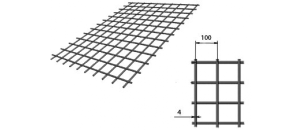 Сетка сварная (дорожная) 100х100х4мм 1,5х2м купить с доставкой в Авдеево