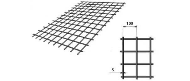Сетка сварная (дорожная) 100х100х5мм 1,5х2м купить с доставкой в Авдеево