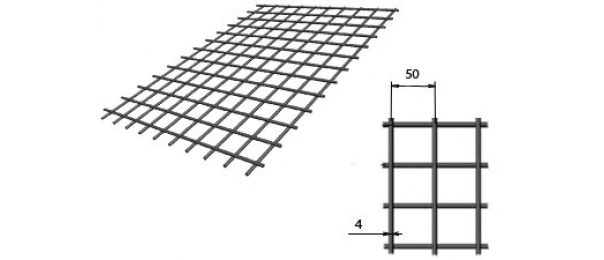 Сетка сварная (дорожная) 50х50х4мм 1х2м купить с доставкой в Авдеево